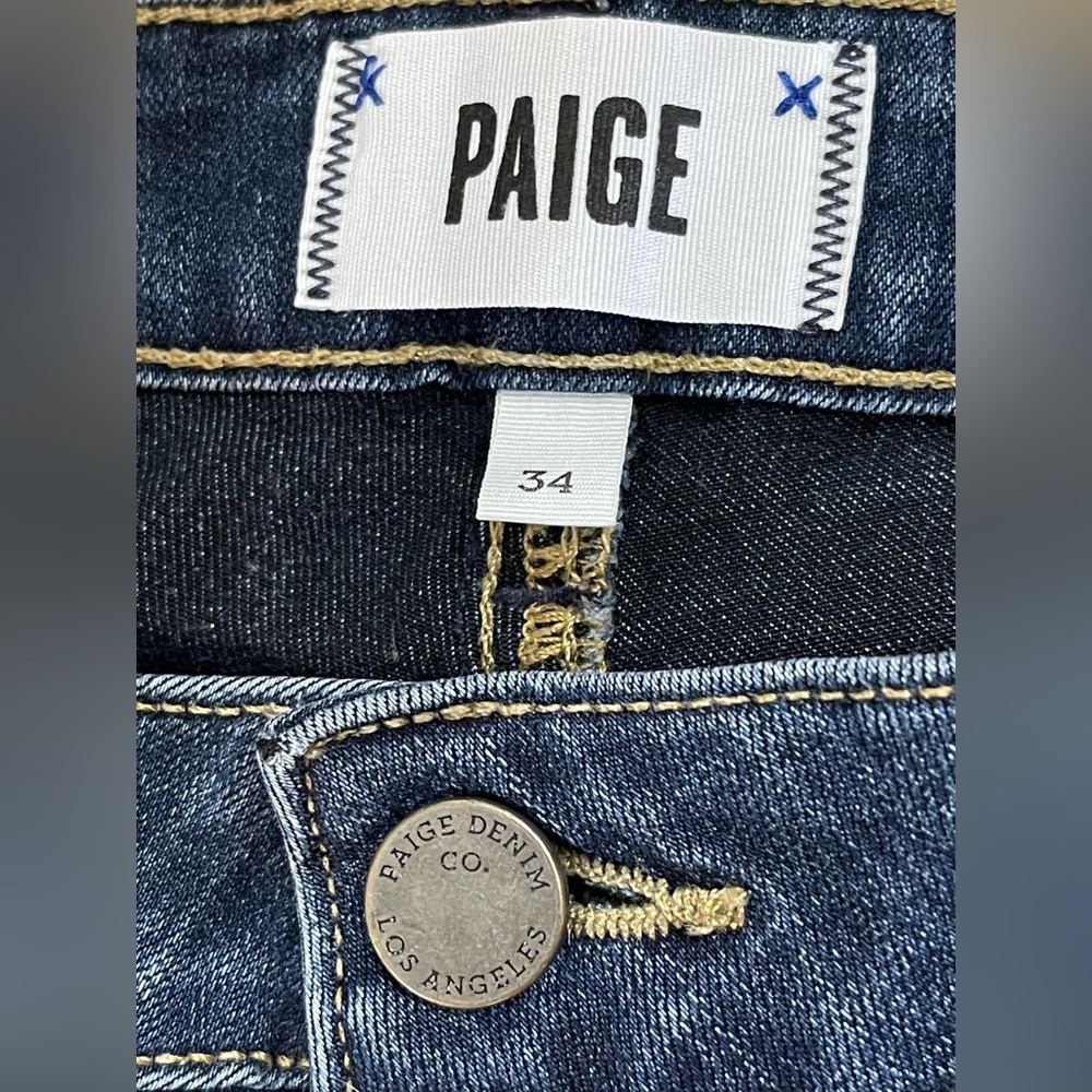 Paige Size 34 Verdugo Ankle Skinny Jeans